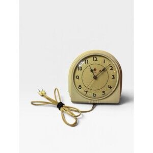1930's Telechron Wall Clock | Art Deco Kitchen Clock | MCM Red Dot Wall Clock
